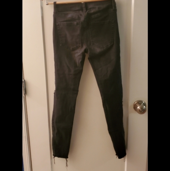 Free People High Waisted Ripped Skinny Jeans - Picture 7 of 8